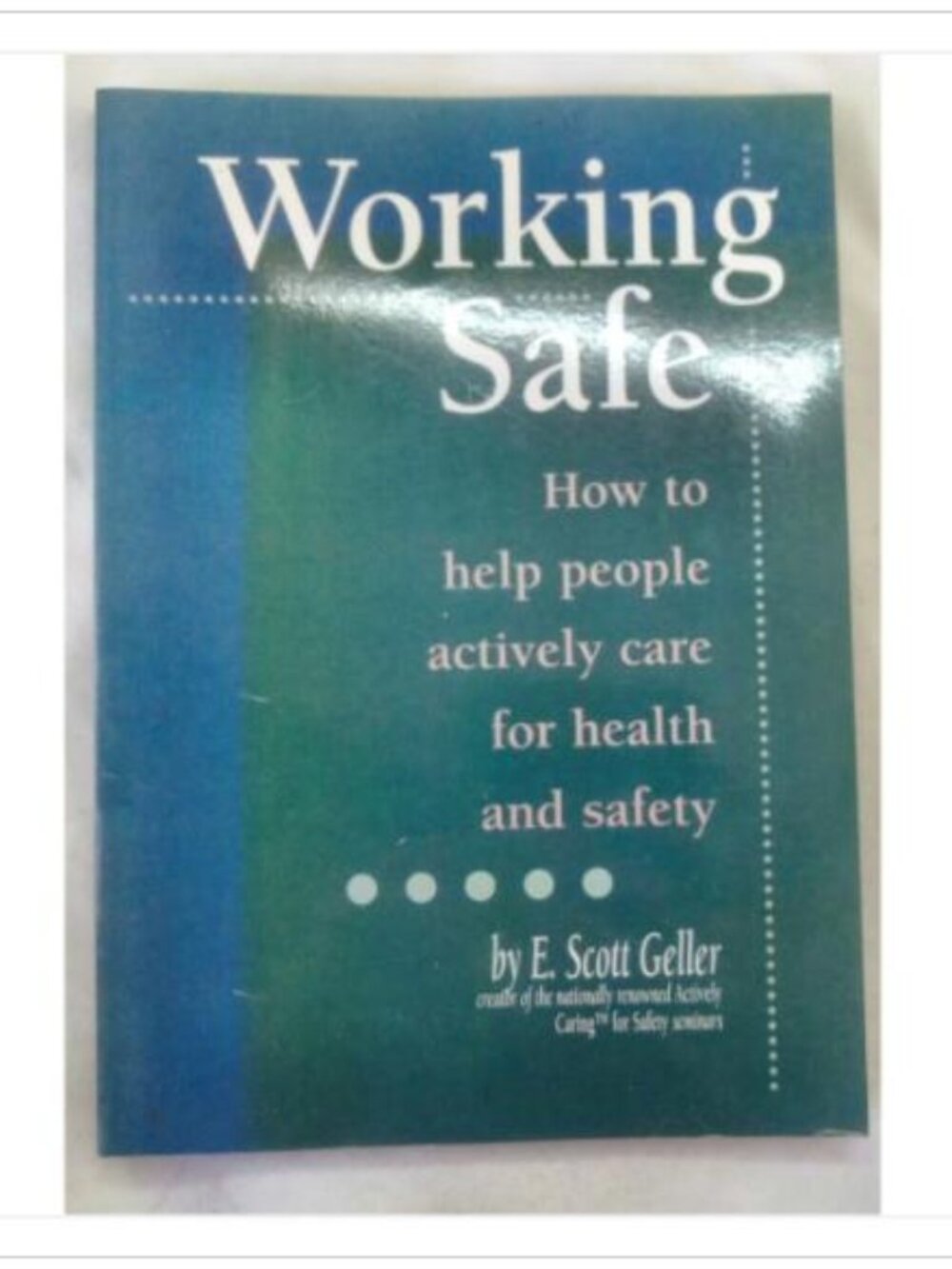 Working Safe How to Help People Actively Care for Health and 1st 1996 PB